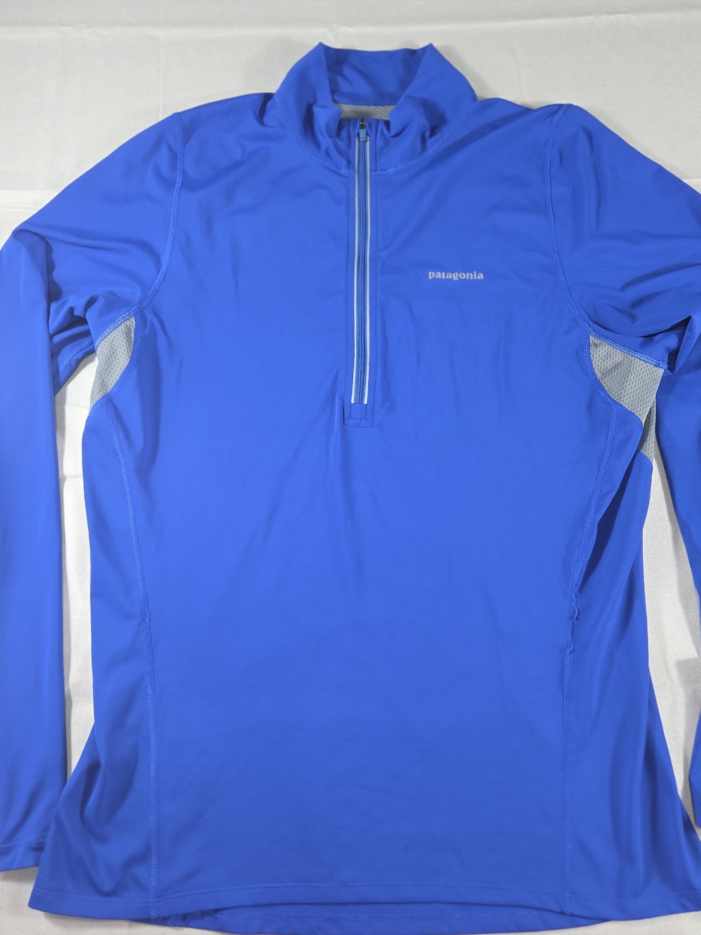 Patagonia Capilene 1/4 Zip Performance Pullover Blue Mens Medium